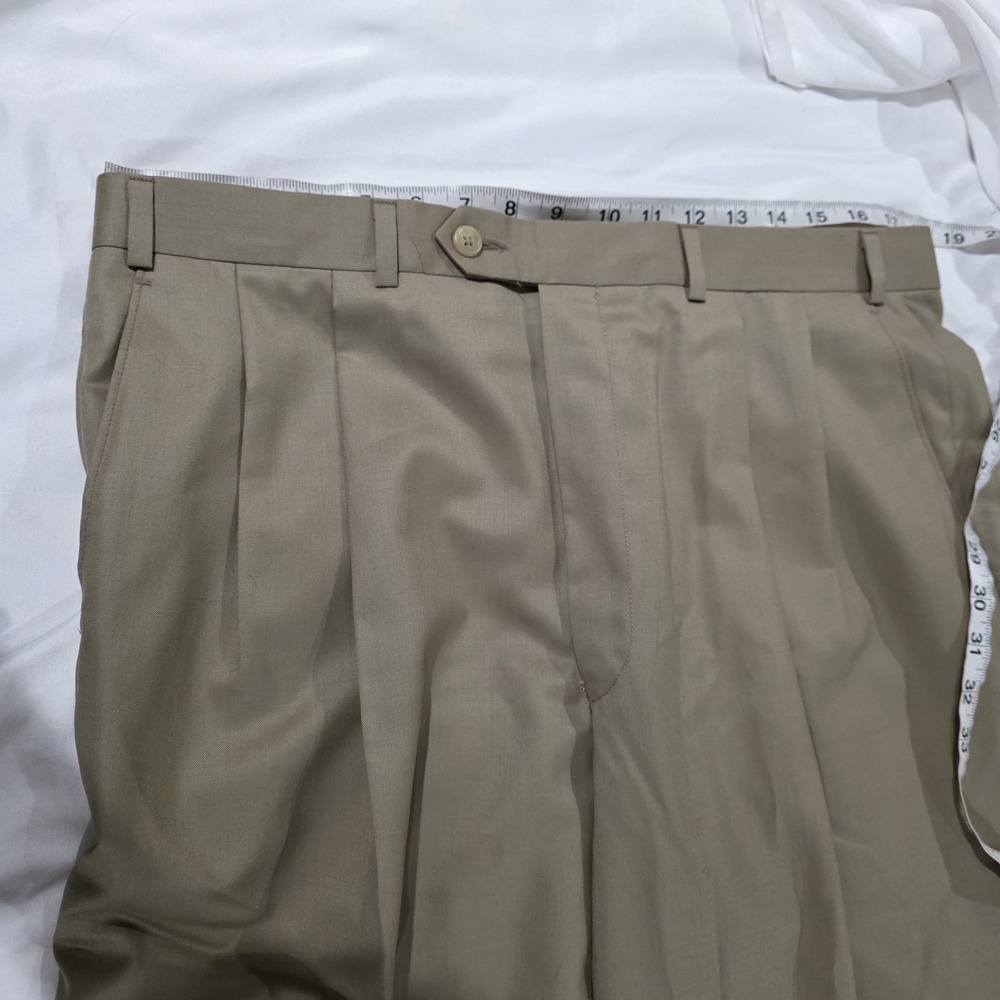 Lauren Ralph Lauren Mens 120S And Cashmere Dress Pants Size 36 Pleated‎ Business - Picture 8 of 8